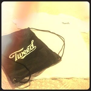 Tweed shirt and bag. New without tags